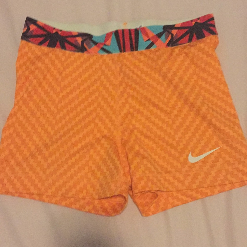 Orange Nike shorts